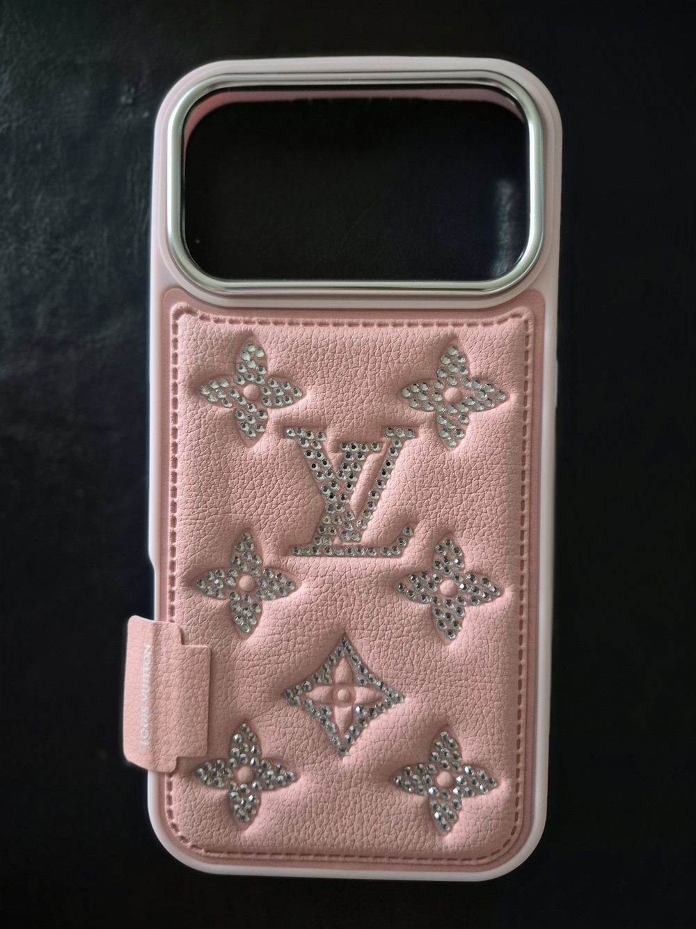 17 Pro MAX LV Monogram Rhinestone Phone Case